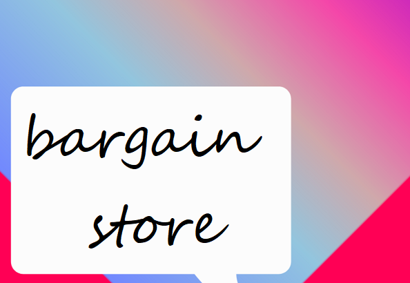 bargain store