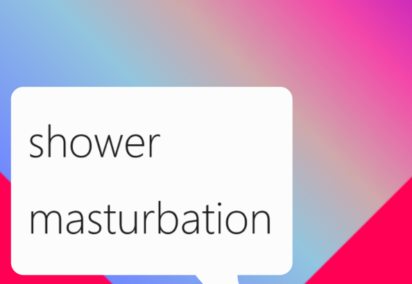 shower masturbation